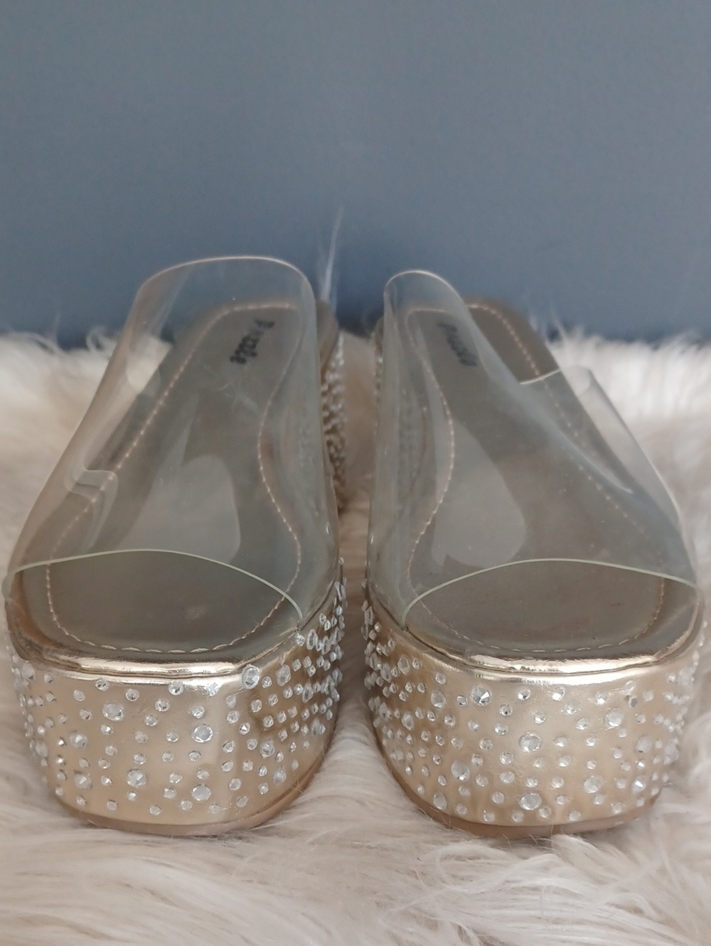 Pazzle Rhinestone Wedge Platforms - Picture 5 of 14